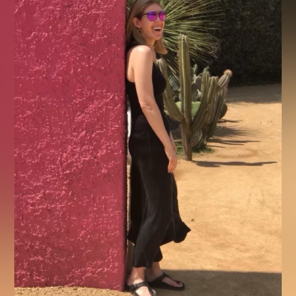Navy Rachel Comey Sleeveless Maxi Dress